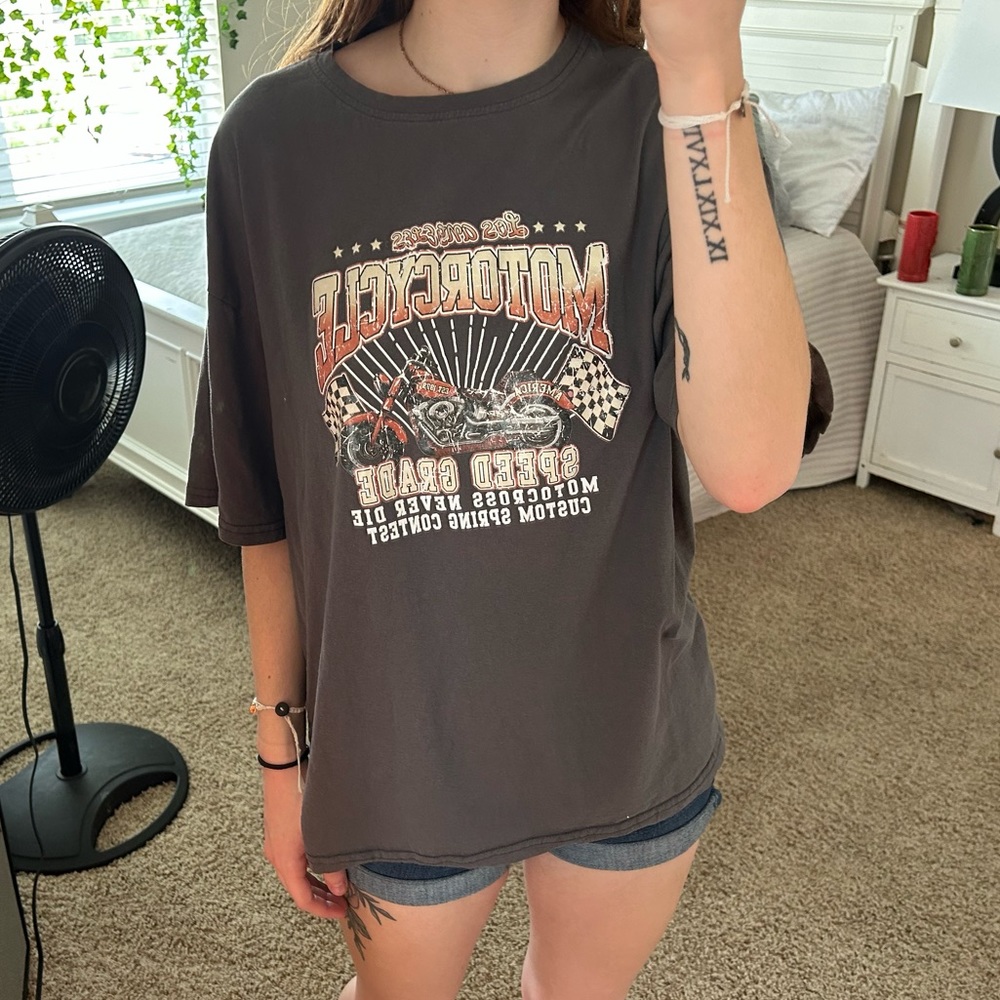 Cute motorcycle tee